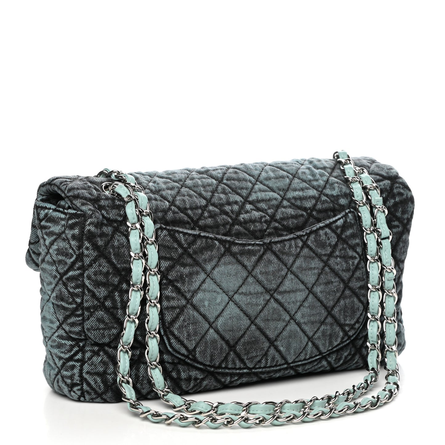 Denim Quilted Denimpression Flap Blue Black