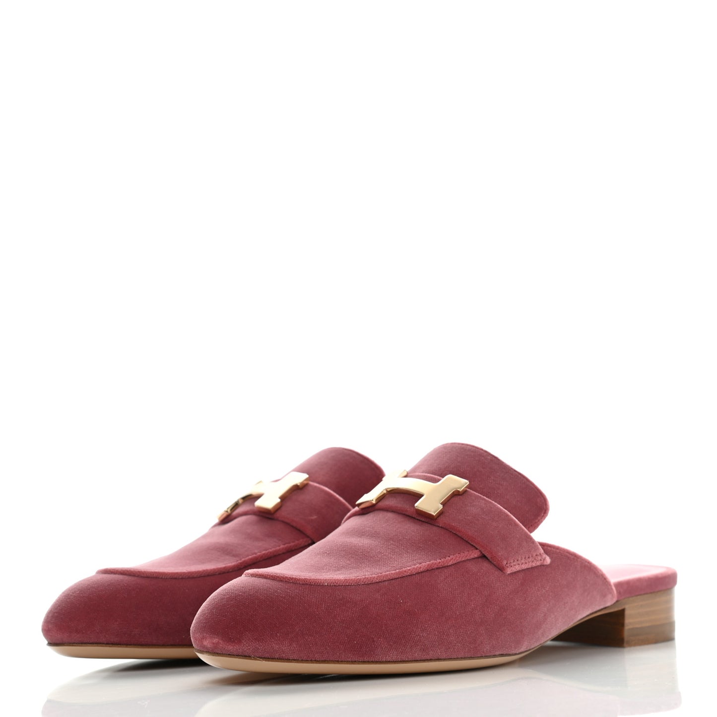 Velvet Trocadero Mules 37 Rose De Venise