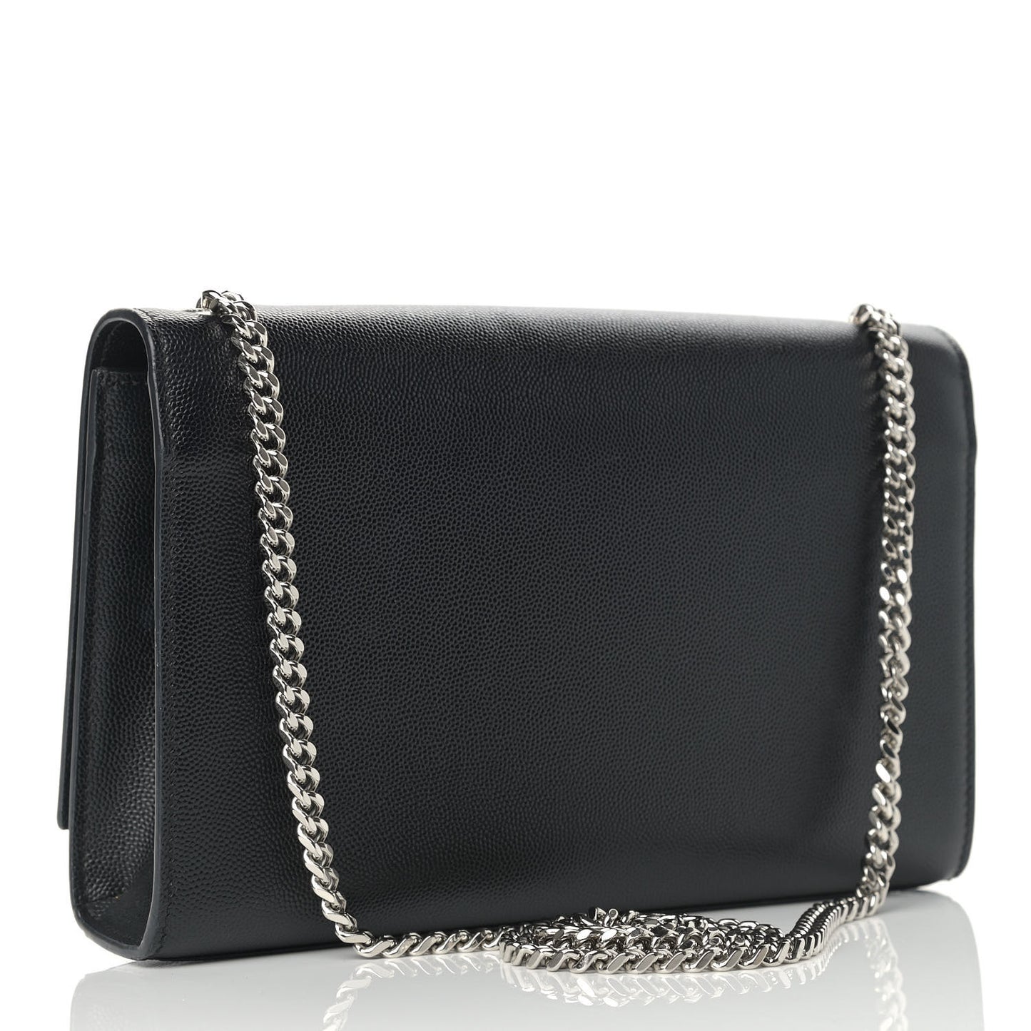 Grain De Poudre Medium Classic Monogram Kate Satchel Black