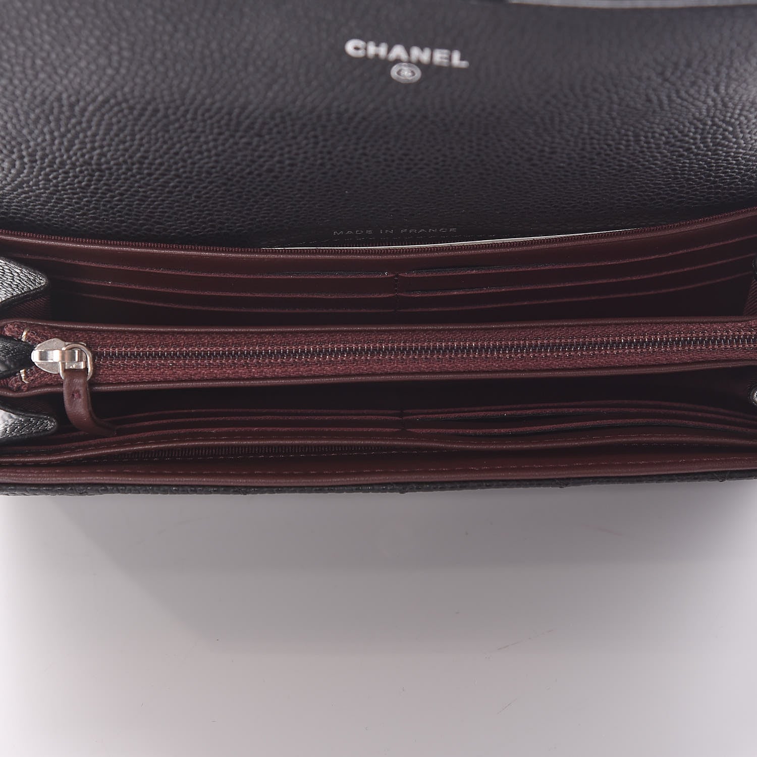 Chanel Caviar Quilted Large Gusset Flap Wallet Black 5 of 11