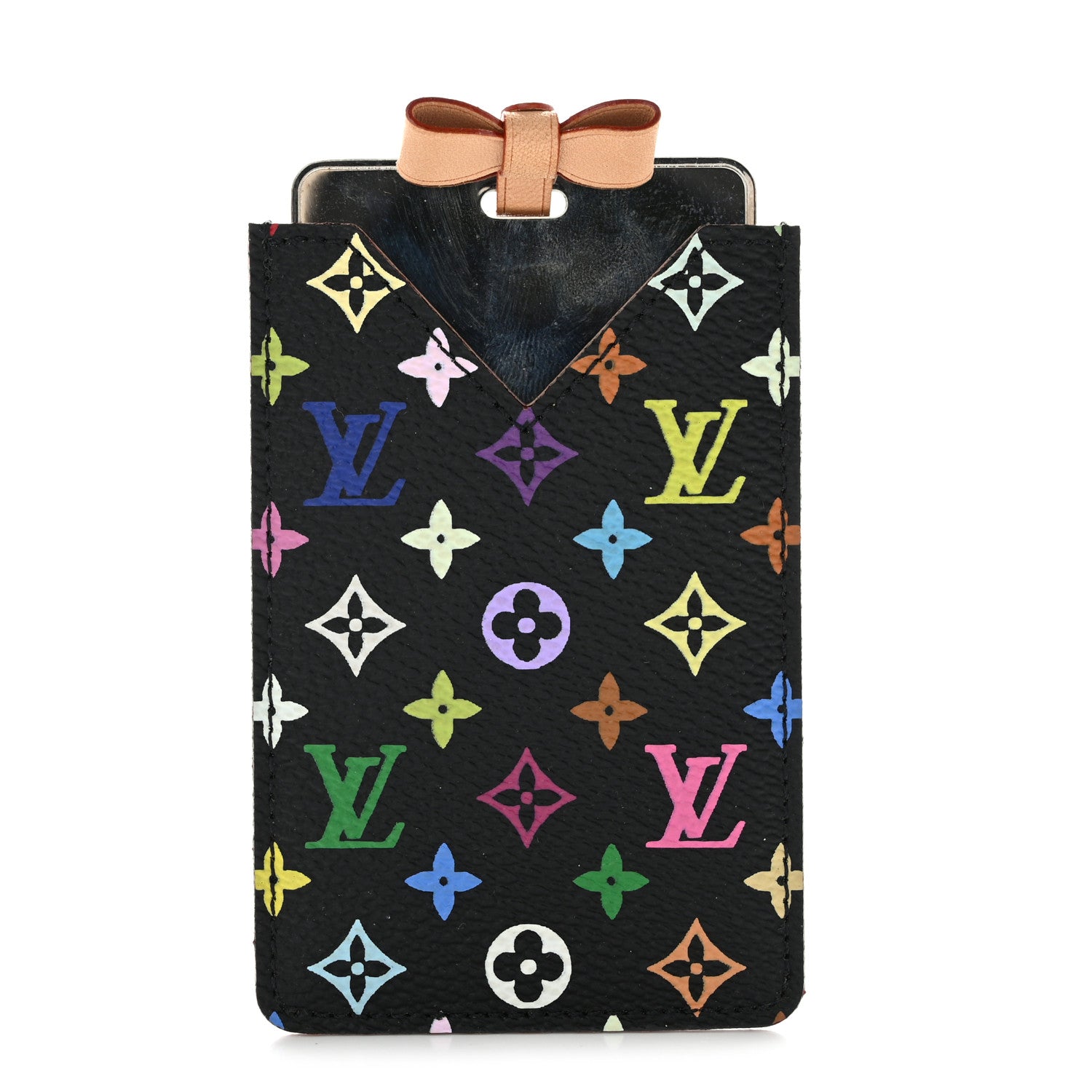Louis Vuitton Monogram Multicolor Mirror and Case Pouch Black 2 of 9