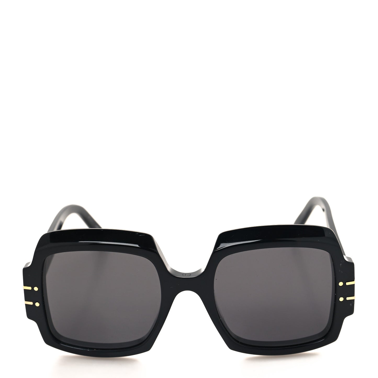 Acetate Diorsignature S1U Square Sunglasses Black