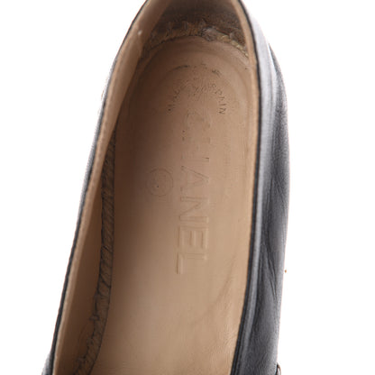 Chanel Lambskin CC Espadrilles 38 Black 6 of 7