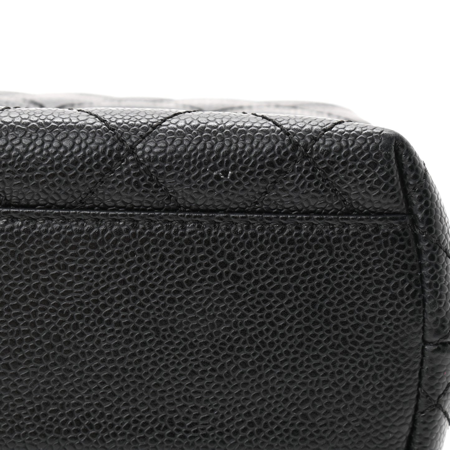 Caviar Quilted Medium Kelly Flap Bag Black