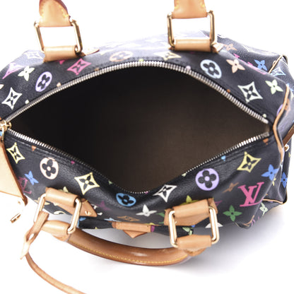 Louis Vuitton Monogram Multicolor Speedy 30 Black 5 of 9