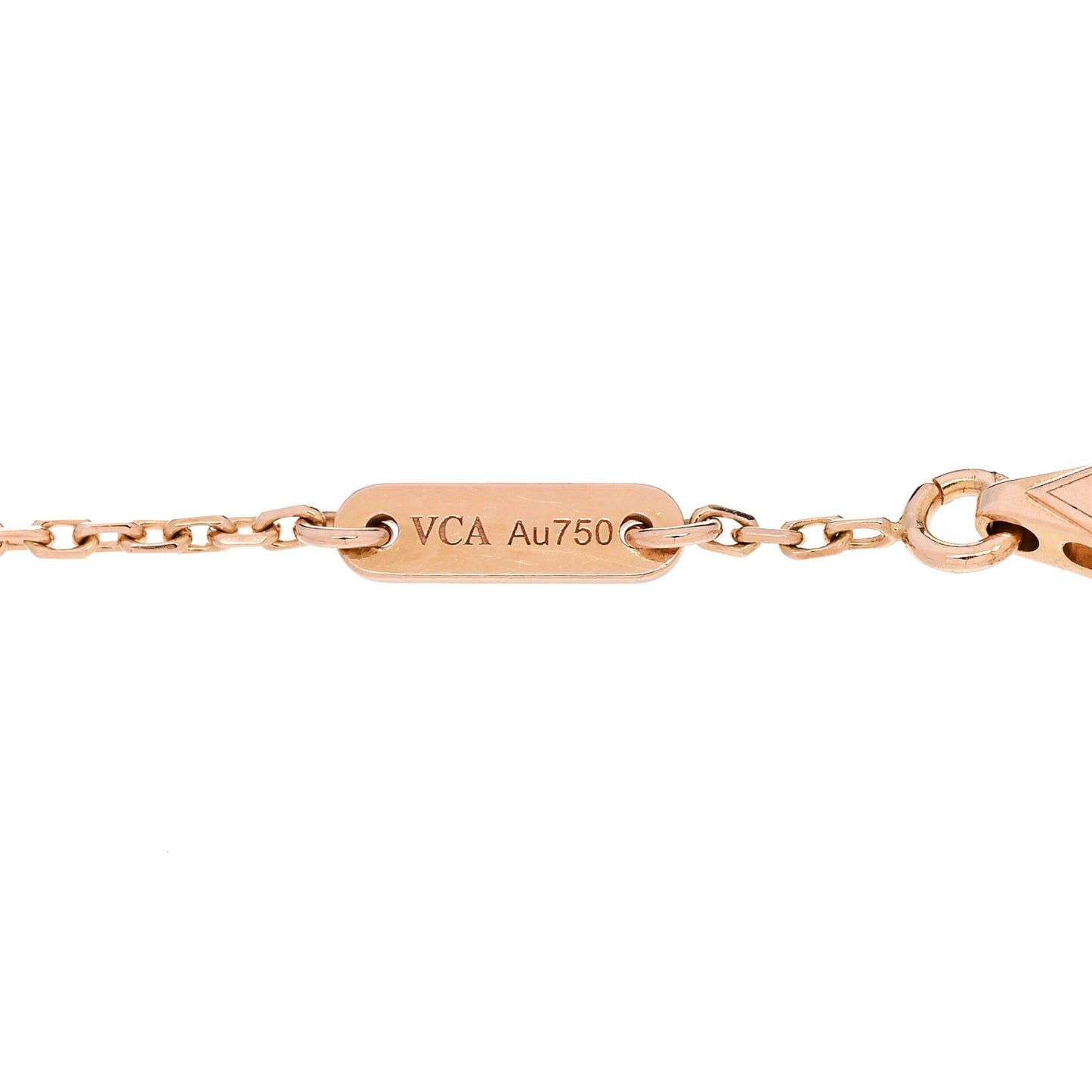 18K Rose Gold Carnelian Sweet Alhambra Bracelet