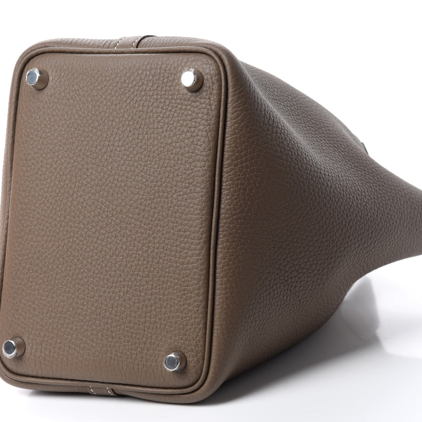 Taurillon Clemence Picotin Lock 18 PM Etoupe