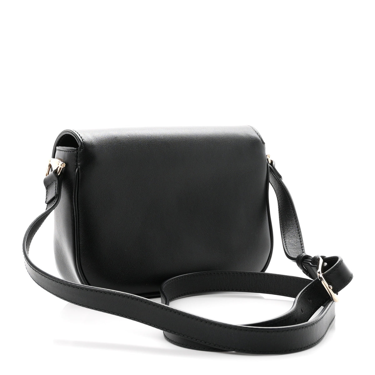 Gucci Arabella Calfskin Horsebit 1955 Shoulder Bag Black 3 of 10
