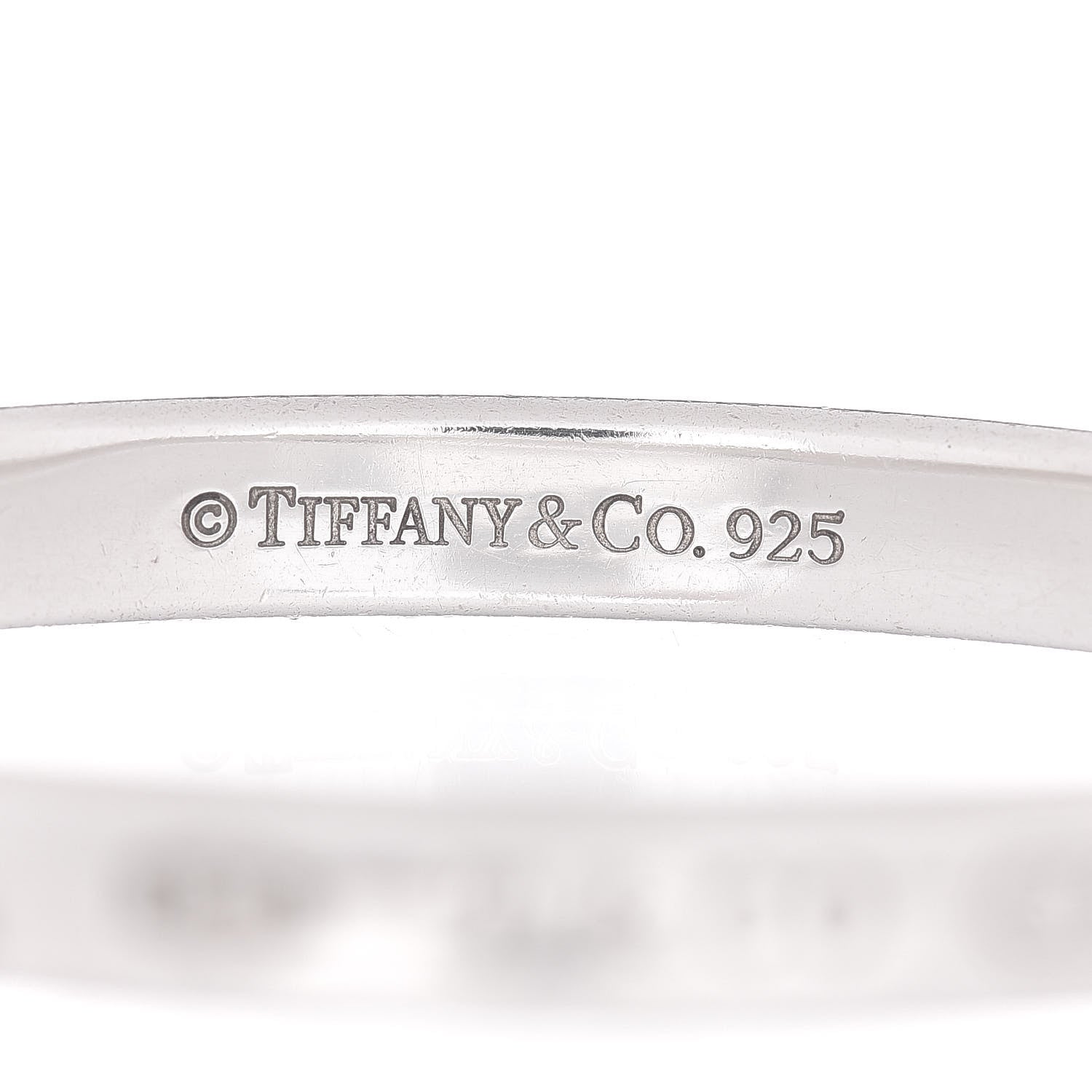 Tiffany Sterling Silver Narrow 1837 Bangle Bracelet 4 of 4