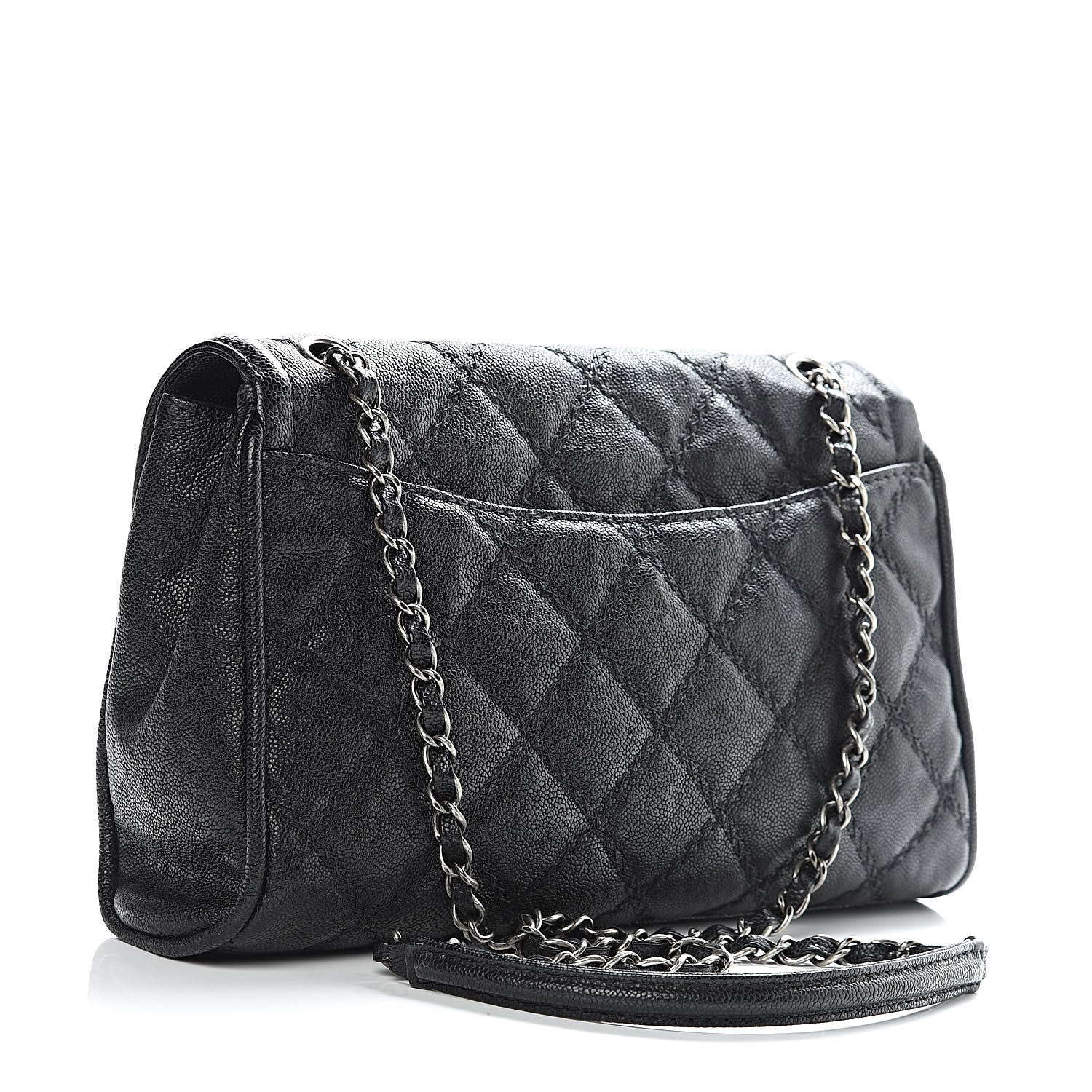 Chanel Caviar Double Stitch Medium Flap Black 3 of 11