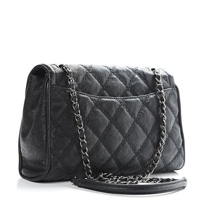 Chanel Caviar Double Stitch Medium Flap Black 3 of 11