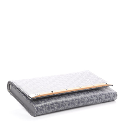 Goyard Goyardine Monte Carlo Bois Clutch Grey 3 of 6