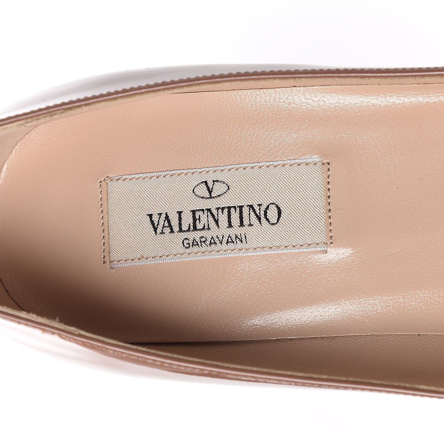 Patent Rockstud New Plain 100mm Pumps 36.5 Brownish