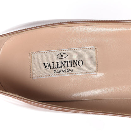 Valentino Garavani Patent Rockstud New Plain 100mm Pumps 36.5 Brownish 6 of 9