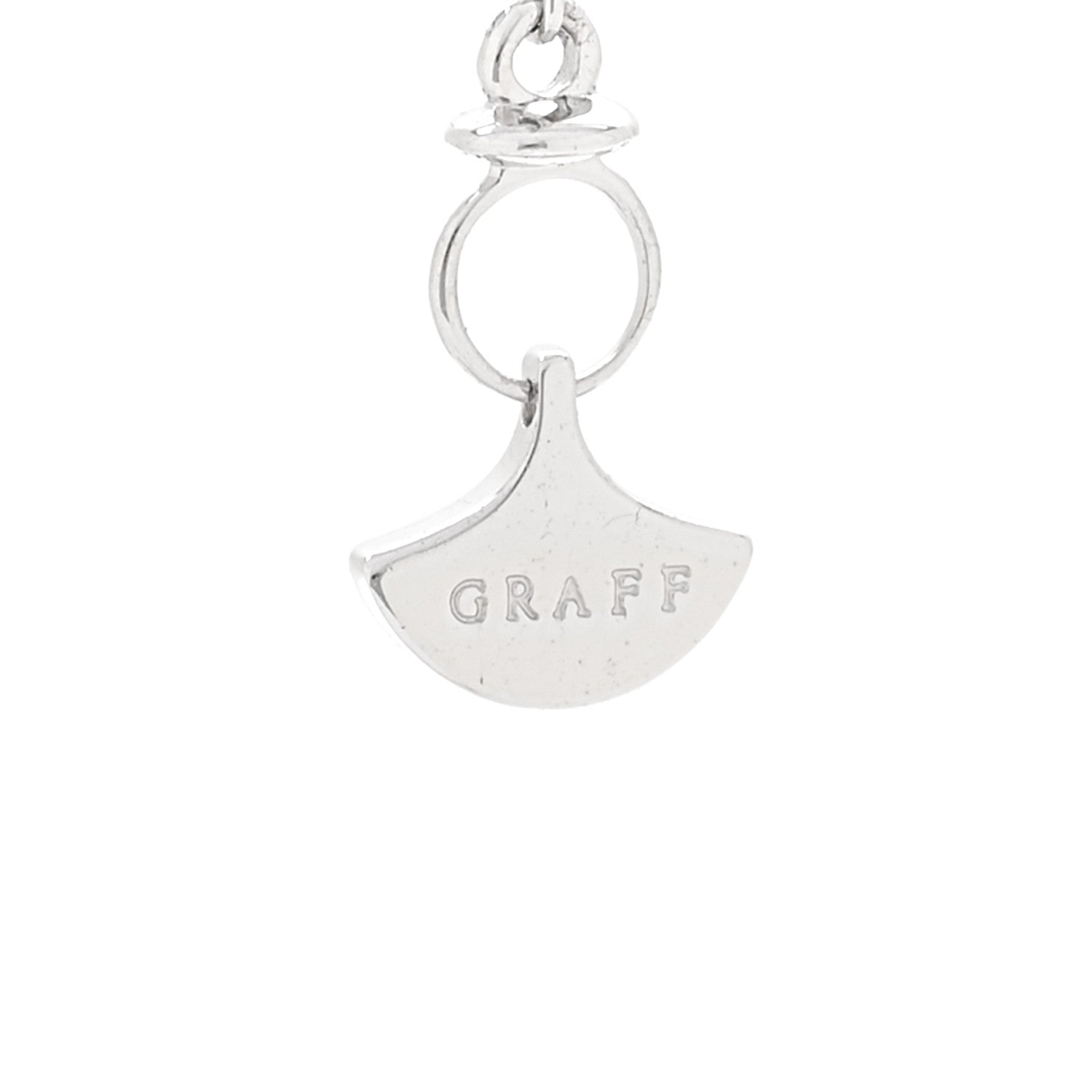 Graff 18K White Gold Diamond Multi Butterfly Silhouette Pendant Necklace 6 of 8