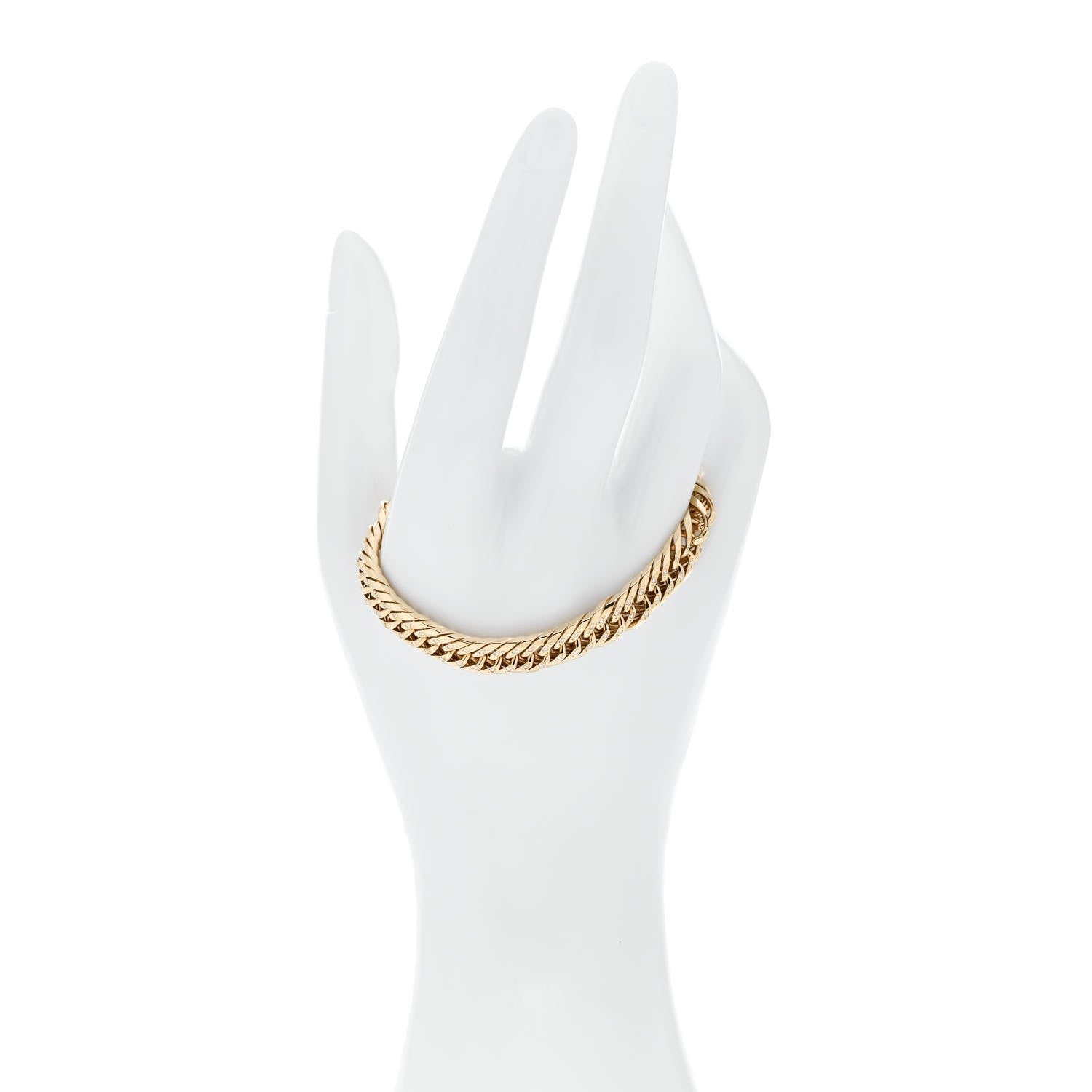 Parker & West by FASHIONPHILE 18K Yellow Gold Diamond .38ct Chain Bracelet 2 of 6