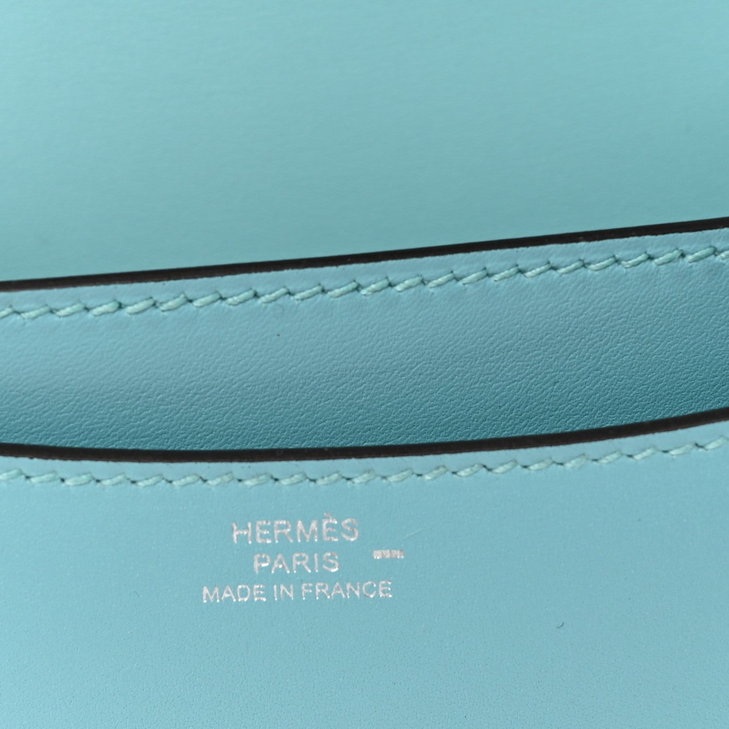Hermes Tadelakt Lizard Constance 18 Bleu Atoll Ficelle 6 of 10