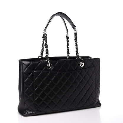 Chanel Caviar Quilted XL Grand Shopping Tote GST Black 2 of 10