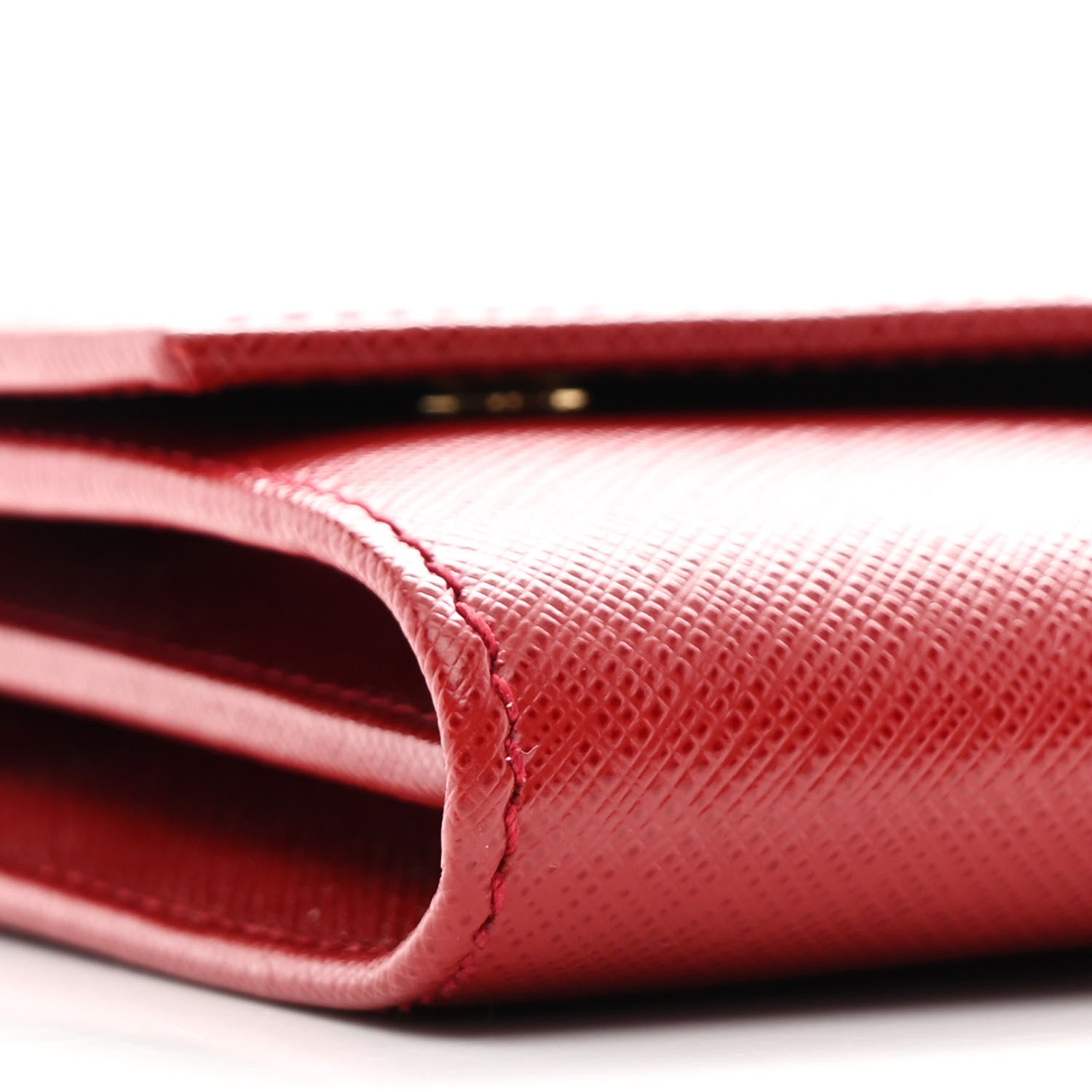 Salvatore Ferragamo Printed Calfskin Gancini Wallet On Chain Red 10 of 12