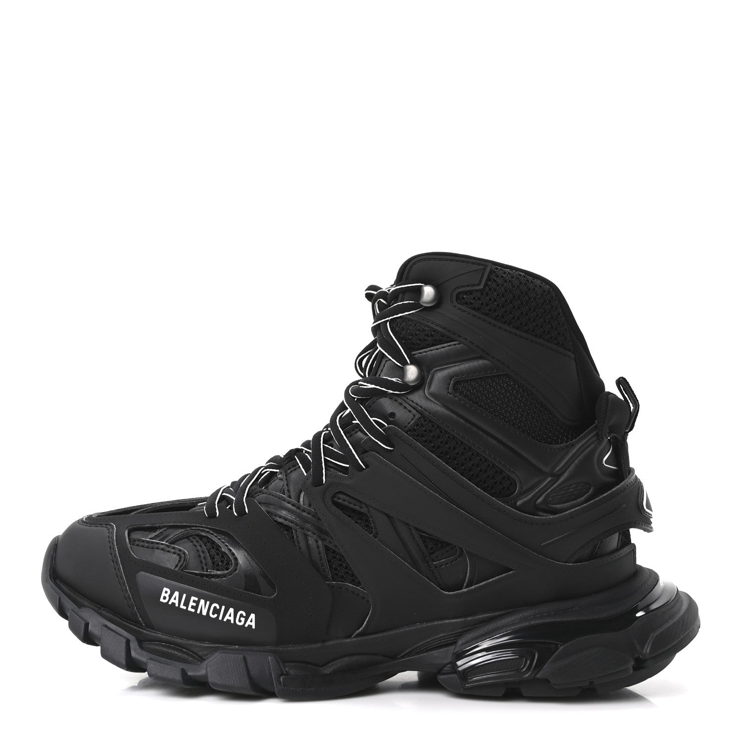 Balenciaga Mesh Nylon Mens Track Hike Sneakers 43 Black 1 of 10