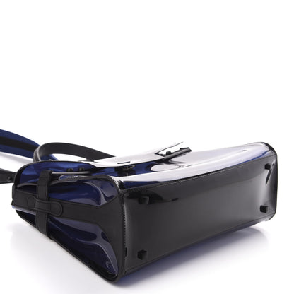 Delvaux PVC Tempete Dark Night Satchel Blue De Prusse 4 of 9