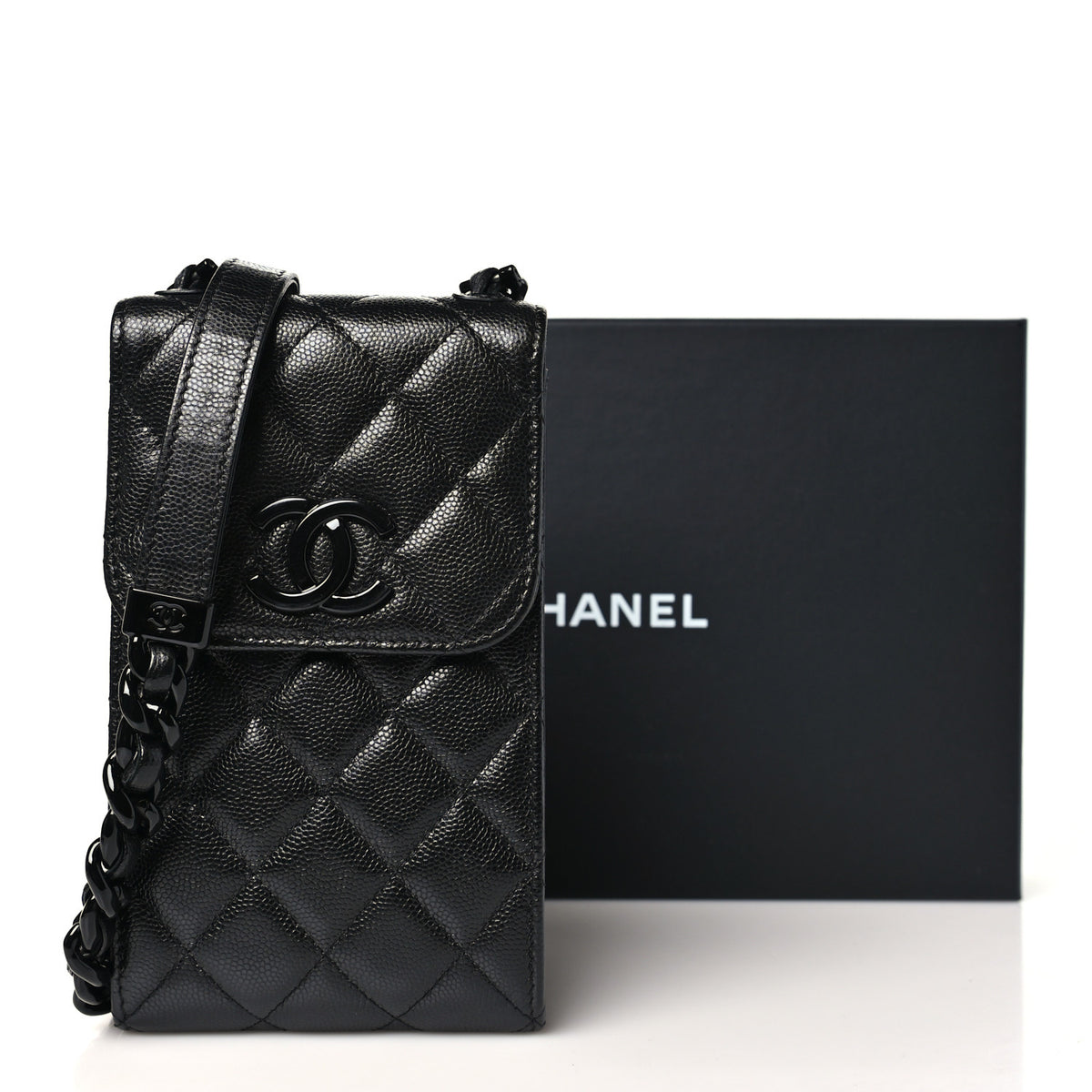 Chanel Caviar Quilted My Everything Clutch With Chain Black 12 of 12