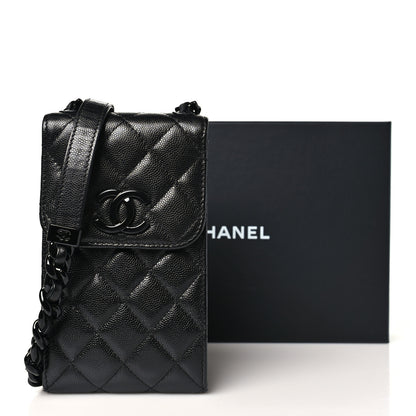 Chanel Caviar Quilted My Everything Clutch With Chain Black 12 of 12