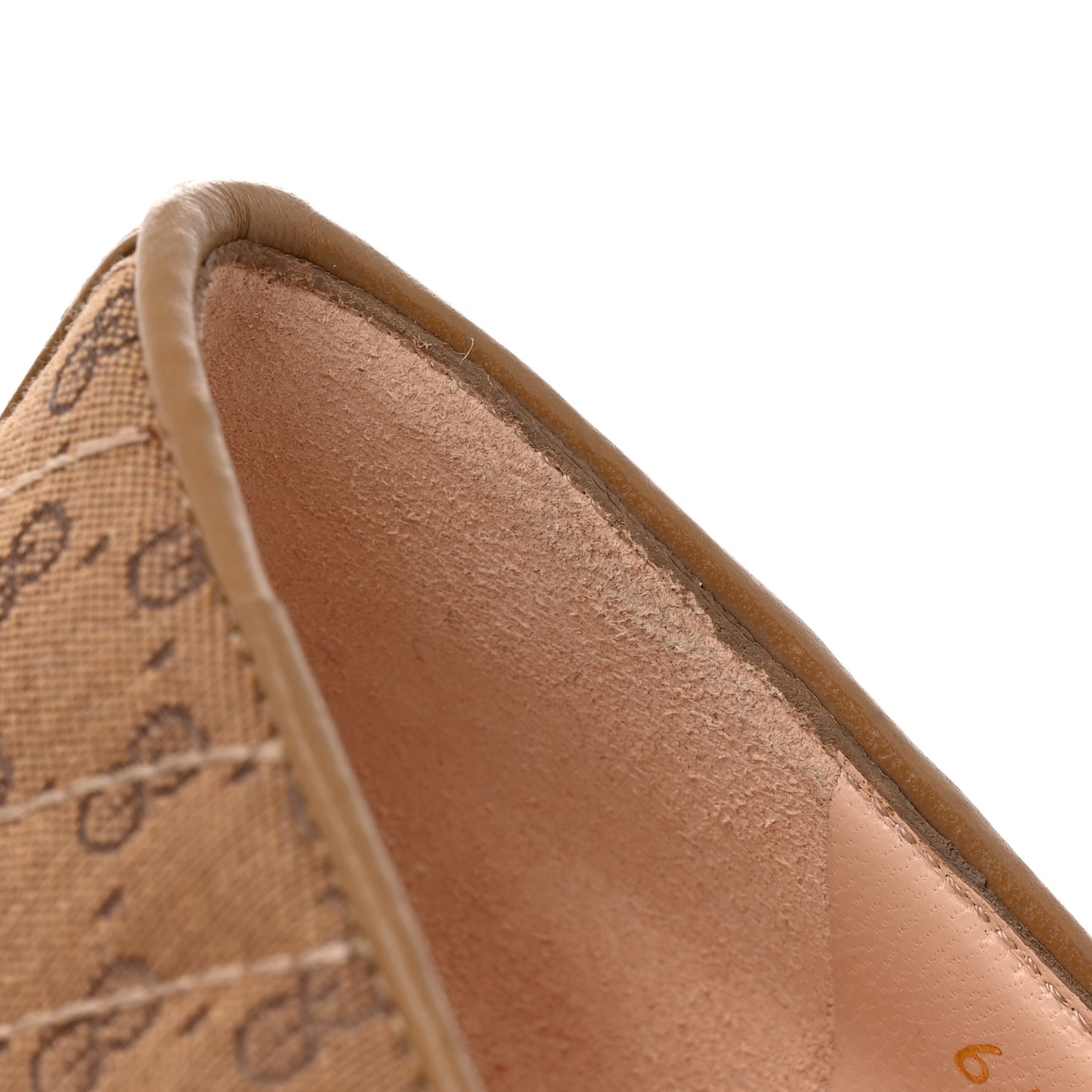 Monogram GG Mignon Nappa Chevron Matelasse Double G 95mm Pumps 39.5 Dusty Brown