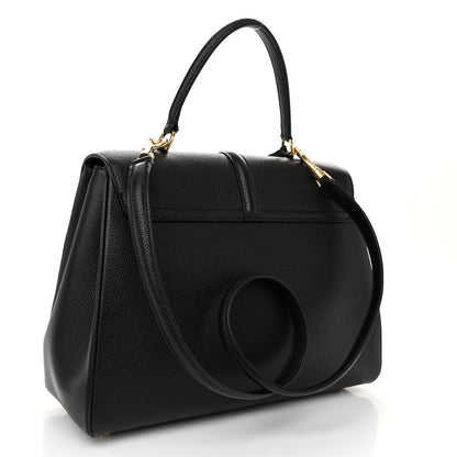 Celine Grained Calfskin Classique 16 Top Handle Bag Black 3 of 12