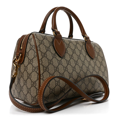 Gucci GG Supreme Monogram Blind for Love Embroidered Small Boston Beige Tuscany 3 of 12