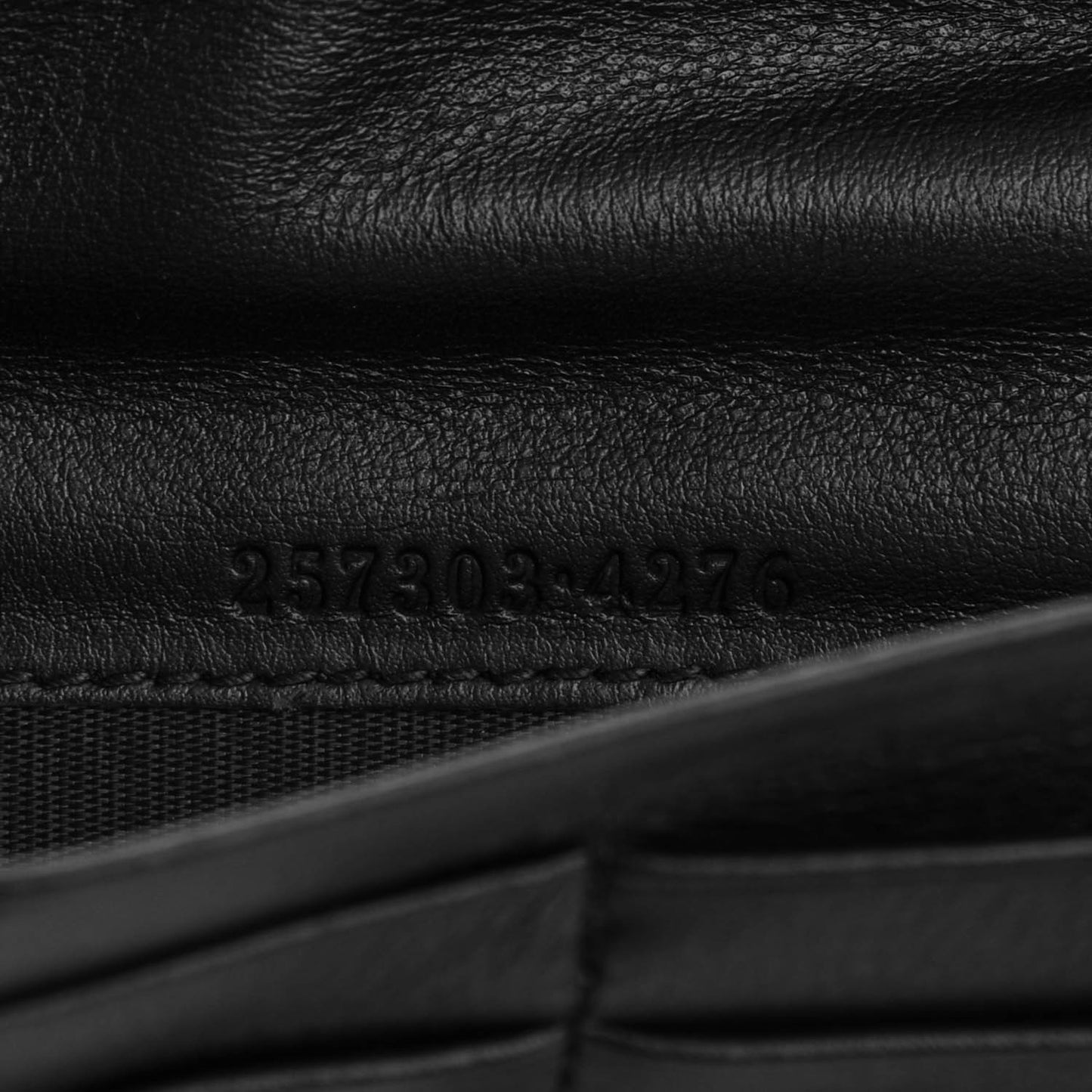 Guccissima Continental Flap Wallet Black