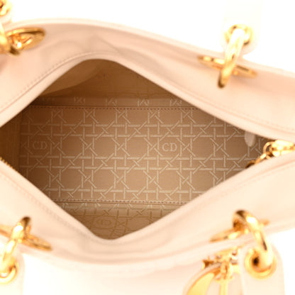 Christian Dior Lambskin Cannage Medium Lady Dior Light Beige 5 of 18
