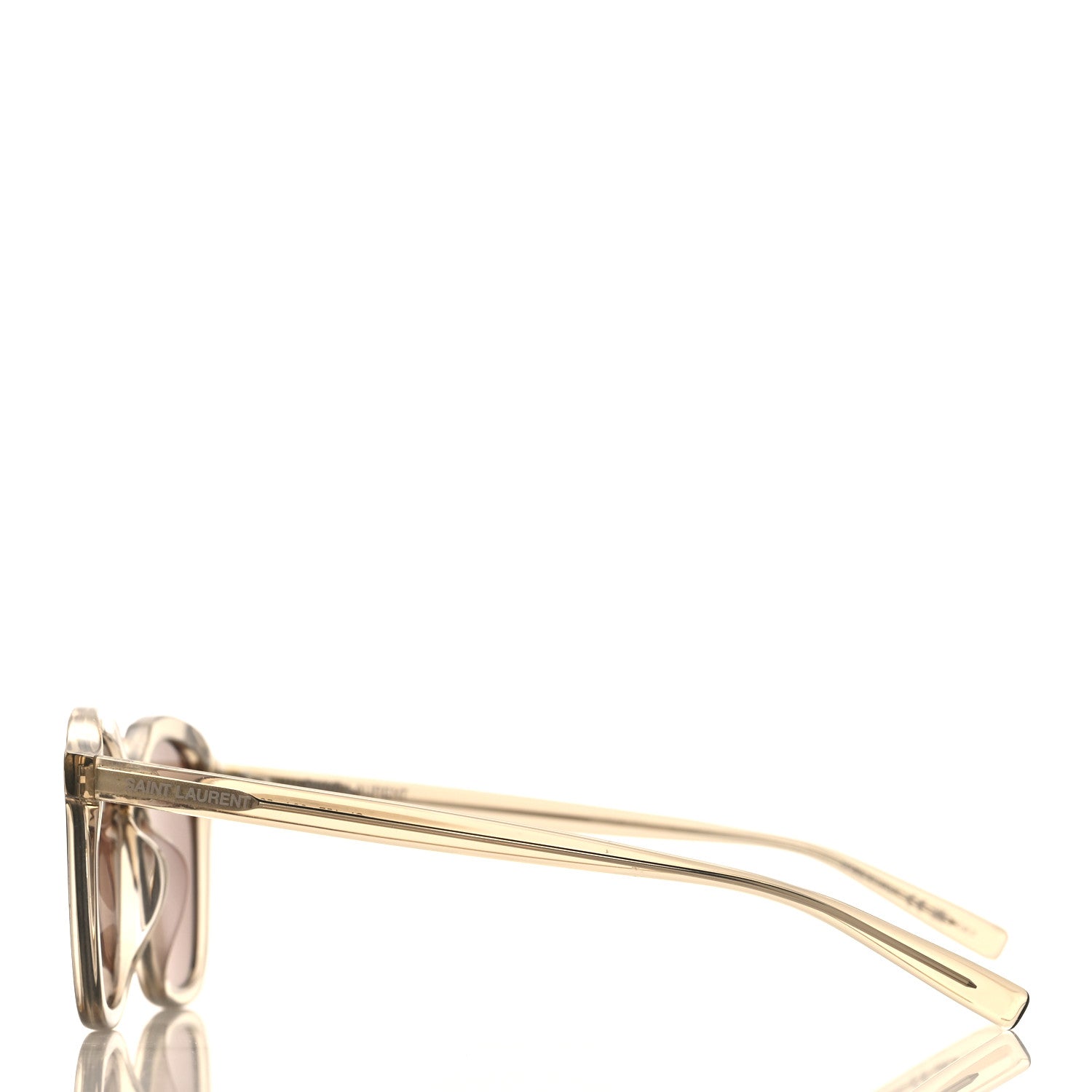 Saint Laurent Transparent Acetate SL 457 Sunglasses Brown 3 of 8