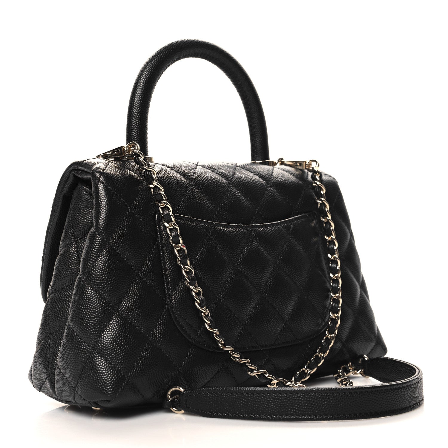 Chanel Caviar Quilted Mini Coco Handle Flap Black 3 of 10