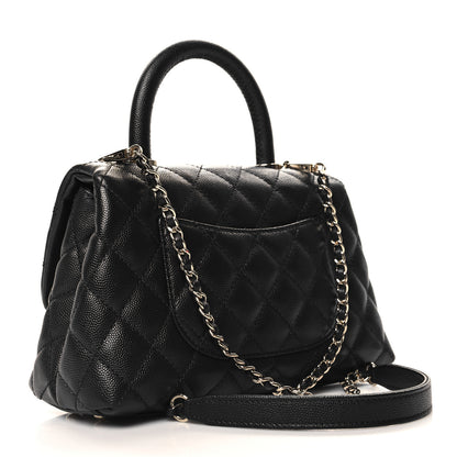Chanel Caviar Quilted Mini Coco Handle Flap Black 3 of 10