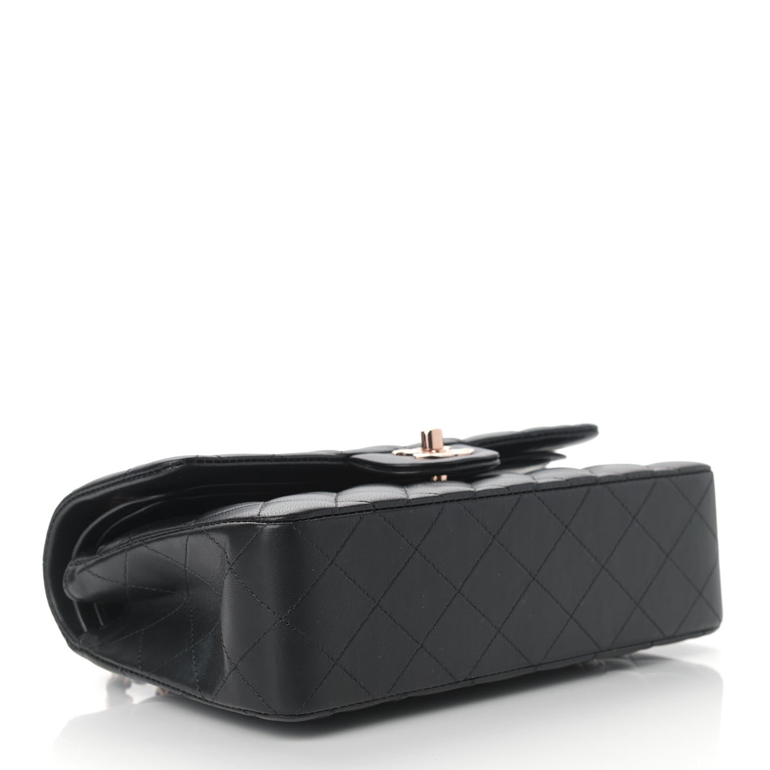 Chanel Lambskin Quilted Small Double Flap Black 4 of 12