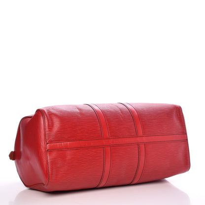 Louis Vuitton Epi Keepall 45 Castillan Red 4 of 18
