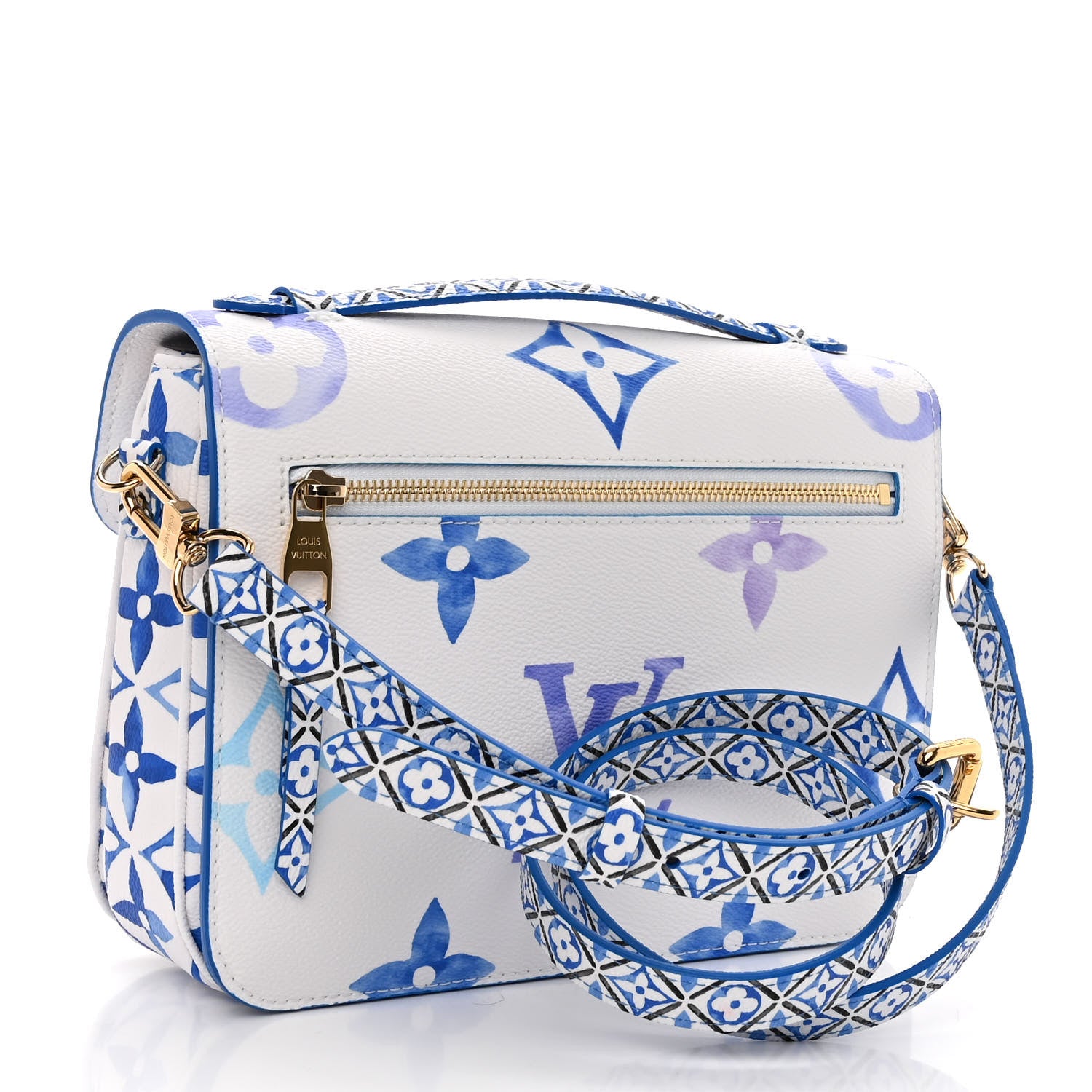 Louis Vuitton Monogram Giant By The Pool Pochette Metis MM Blue 3 of 10