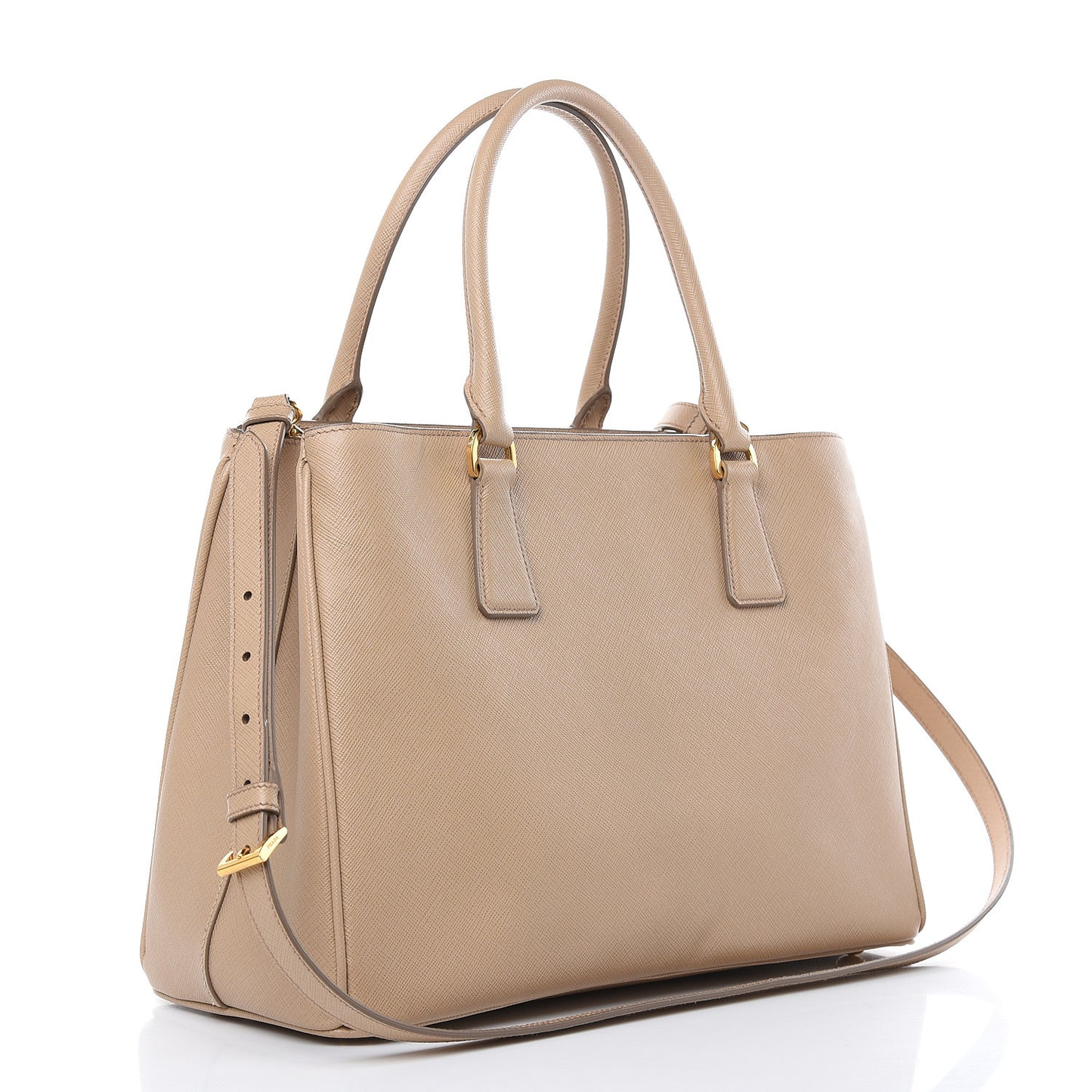 Saffiano Lux Medium Tote Sabbia