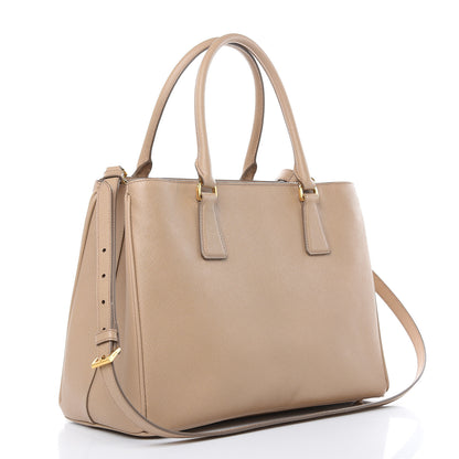 Prada Saffiano Lux Medium Tote Sabbia 3 of 12