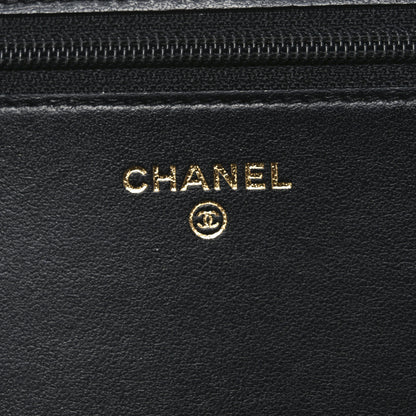 Chanel Caviar Quilted Boy Wallet On Chain WOC Black 5 of 10