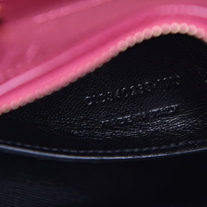 Saint Laurent Metallic Lambskin Classic Duffle Toy Pink 6 of 10