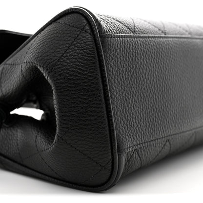 Chanel Grained Calfskin Urban Essentials Small Shopping Bag Black 9 of 10
