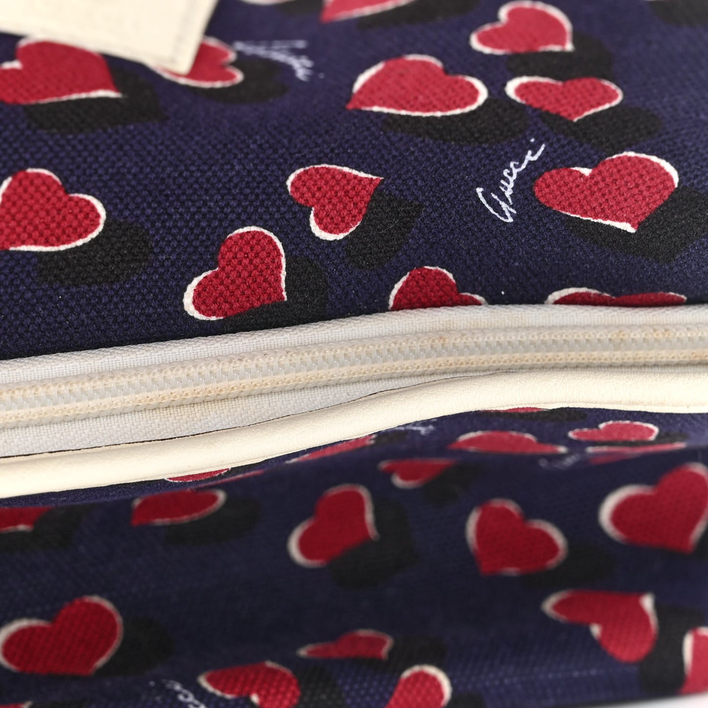 Canvas Heartbeat Print Childrens Backpack New Wine