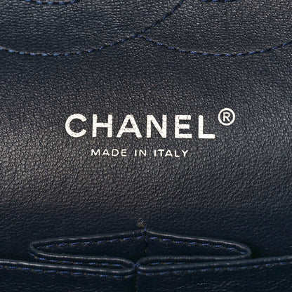 Chanel Caviar Quilted Jumbo Double Flap Navy Blue 6 of 9