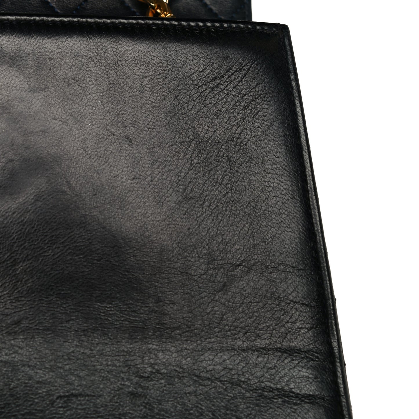 Lambskin Quilted Jumbo Single Flap Black