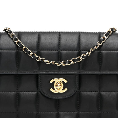 Chanel Lambskin East West Chocolate Bar Flap Black 9 of 11