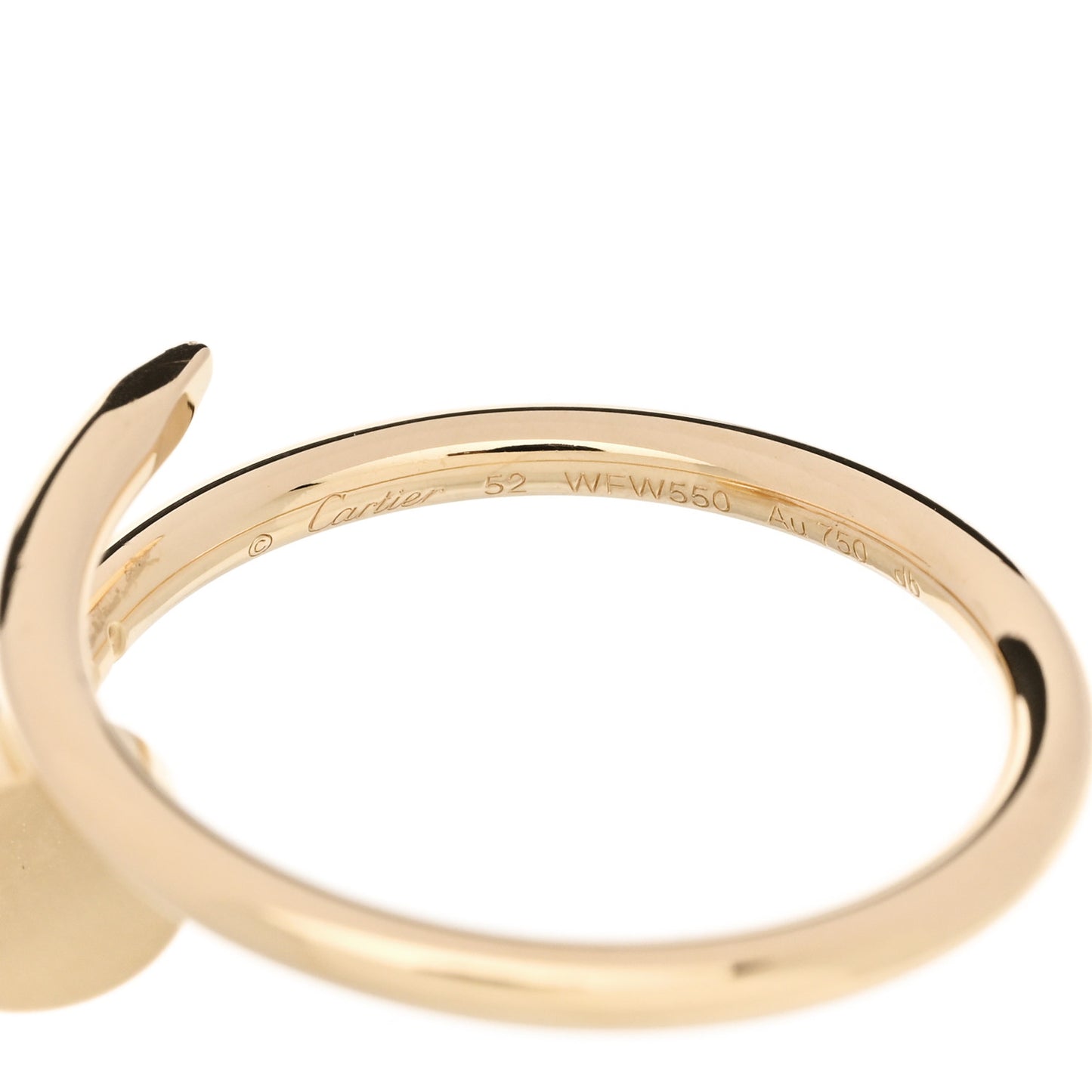 18K Yellow Gold Small Juste Un Clou Ring 52 6