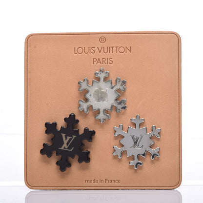 Louis Vuitton Monogram Snowflake Brooch Set 6 of 6