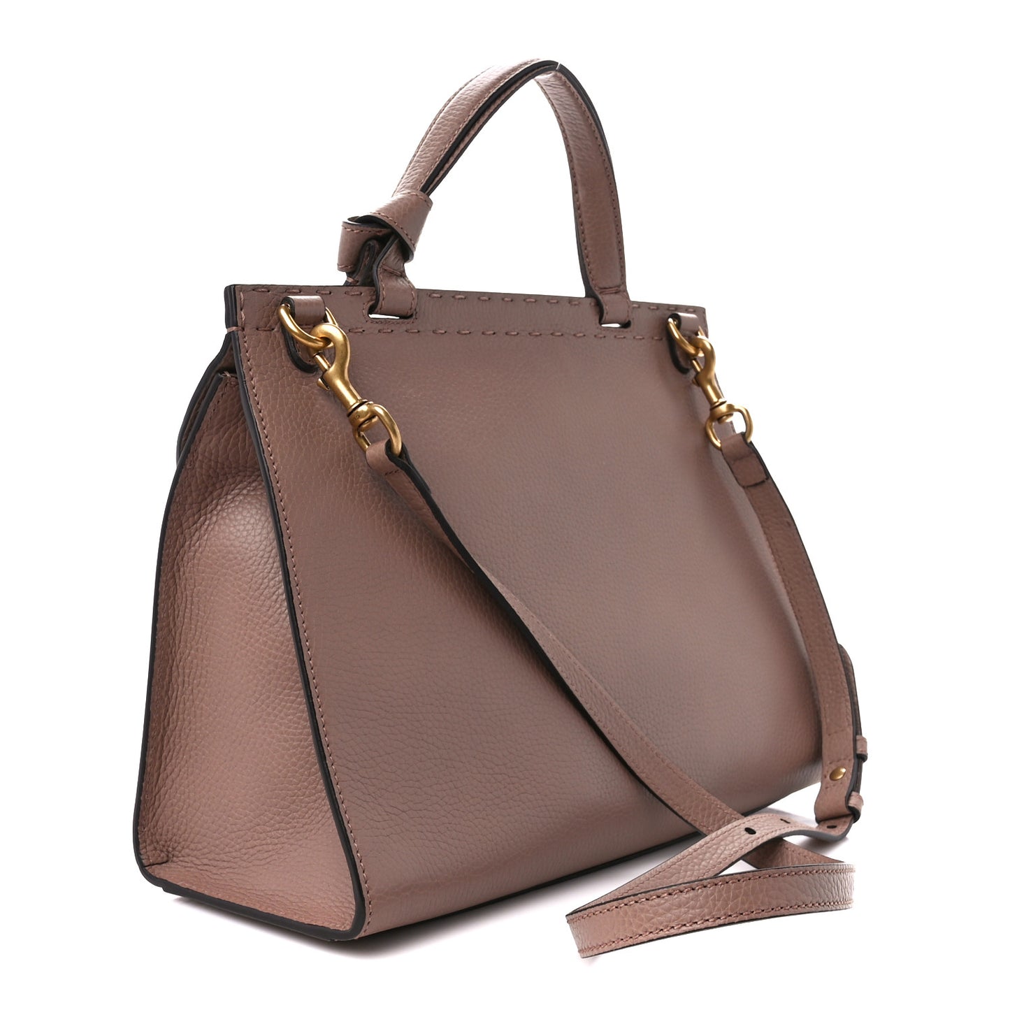 Calfskin Small Pearly GG Marmont Top Handle Bag Porcelain Rose